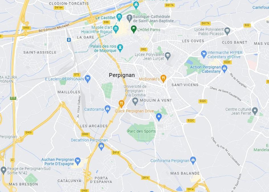 T2 30M2 Au Calme, Vue Montagnes, Apercu Mer Lejlighed Perpignan Eksteriør billede